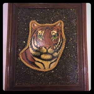 Tiger head Original art Vern Pascal